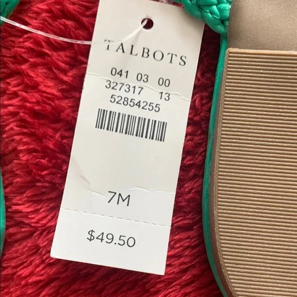 Talbots Green Sandals with Floral Accents - Picture 5 of 5